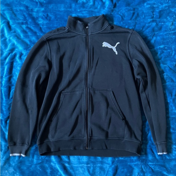 Puma Black Fleece-Lined Jacket - Picture 1 of 5